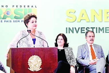 Tropeço. Dilma Rousseff cometeu erro durante discurso de investimentos em saneamento pelo PAC