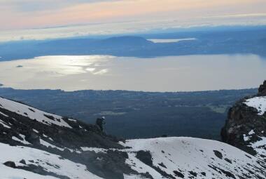 Visual. A subida do vulcão Villarrica tem vistas panorâmicas