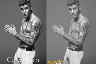 Foram divulgadas na rede supostas fotos de Justin Bieber sem alterações de Photoshop