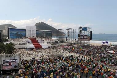 Mais de 3 milhões de pessoas participaram da Jornada Mundial da Juventude no Rio de Janeiro