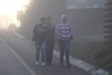 Termômetros em Nova Lima atingiram os 9ºC no dia 31 de julho, com forte neblina