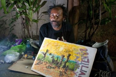 Raflik veio da Bahia a BH à pé e gosta de ler e de pintar